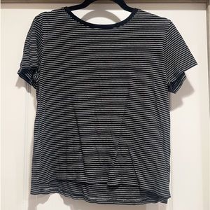 Black Stripe Short Sleeve Tee